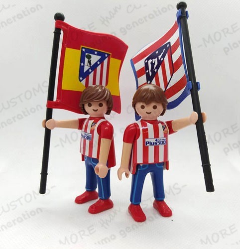 aficionado futbol atletico de madrid custom palymobil playmo generation 3
